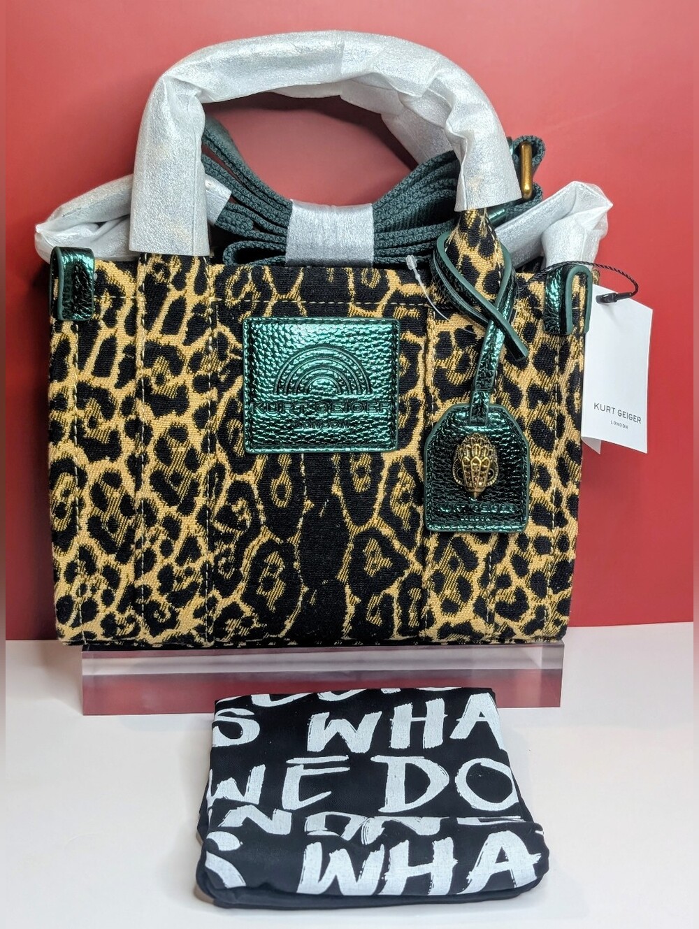 New W/ Tags Kurt Geiger London Southbank Leopard Tote ❤️Including Dust Bag
